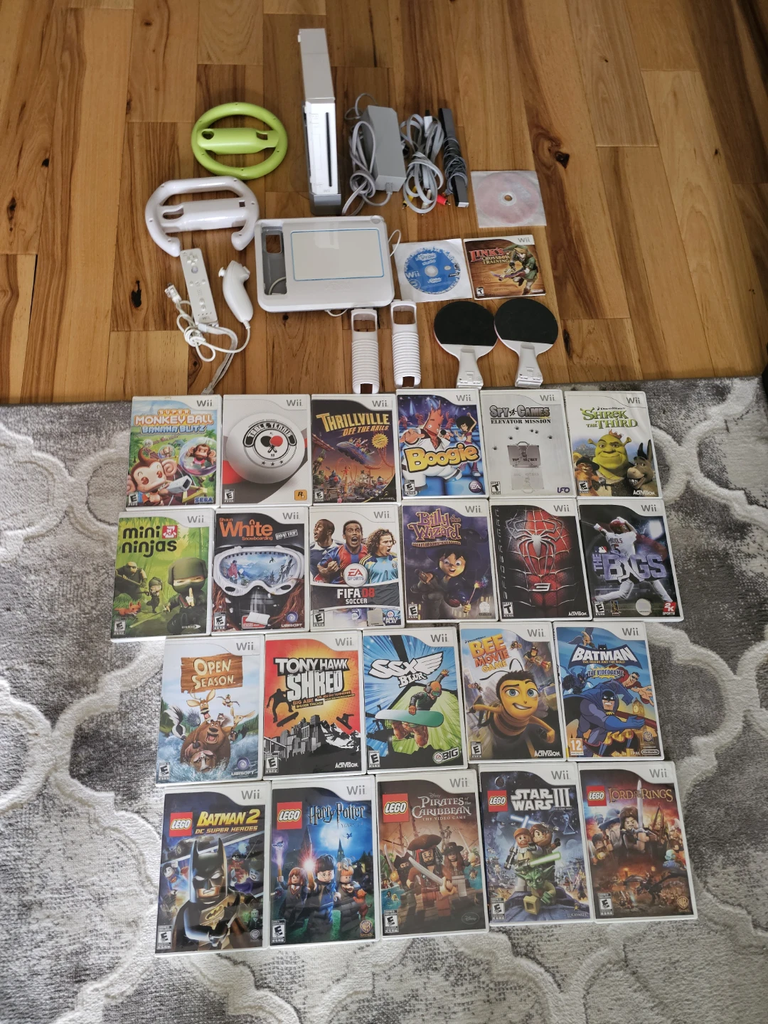 Nintendo Wii Console Bundle with Games and Accessories