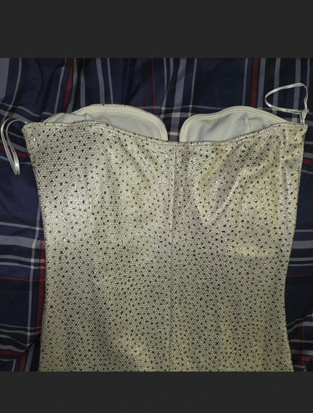 Strapless & Sweetheart Glitter Jeweled Dress in a Woman's S - photo 3