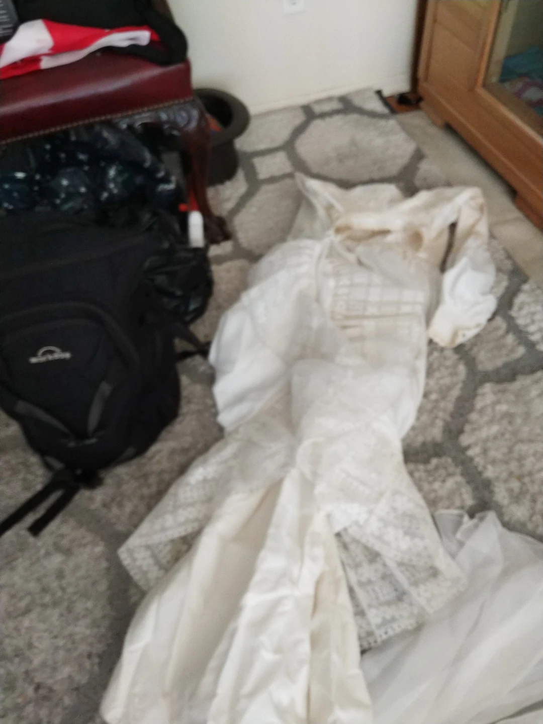 Vintage White Lace Wedding Dress