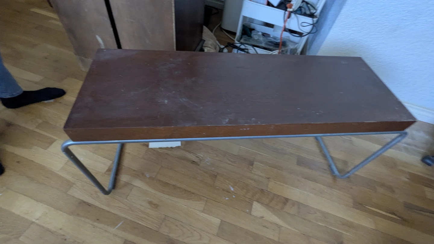 Vintage style wood coffee table
