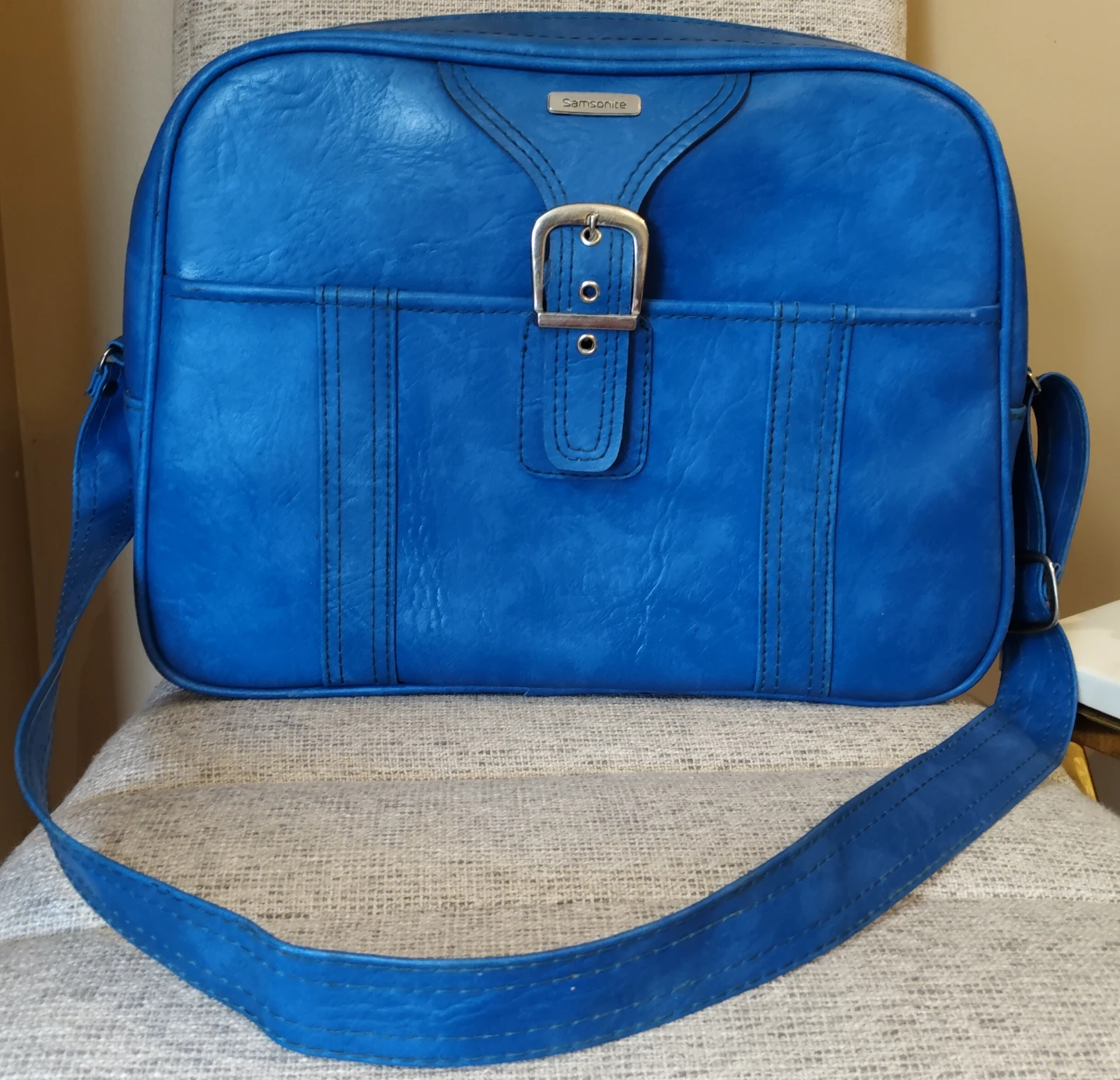 Vintage Samsonite Blue Shoulder Bag