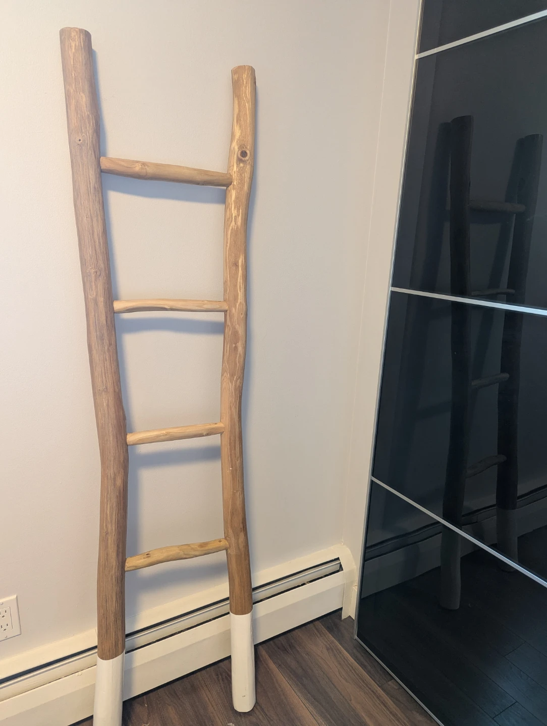 Decorative Rustic Wooden Blanket Ladder