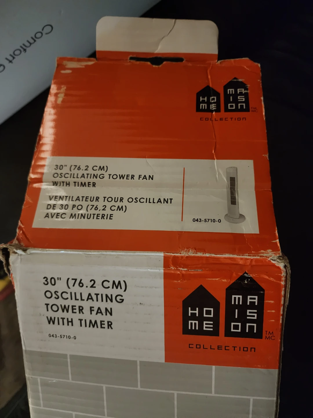 Home Collection 30-inch Oscillating Tower Fan - photo 2