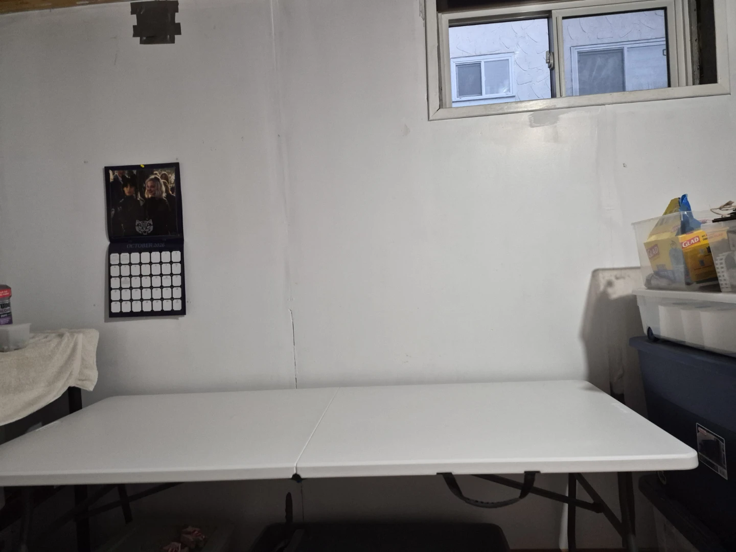 White Folding Table - photo 2