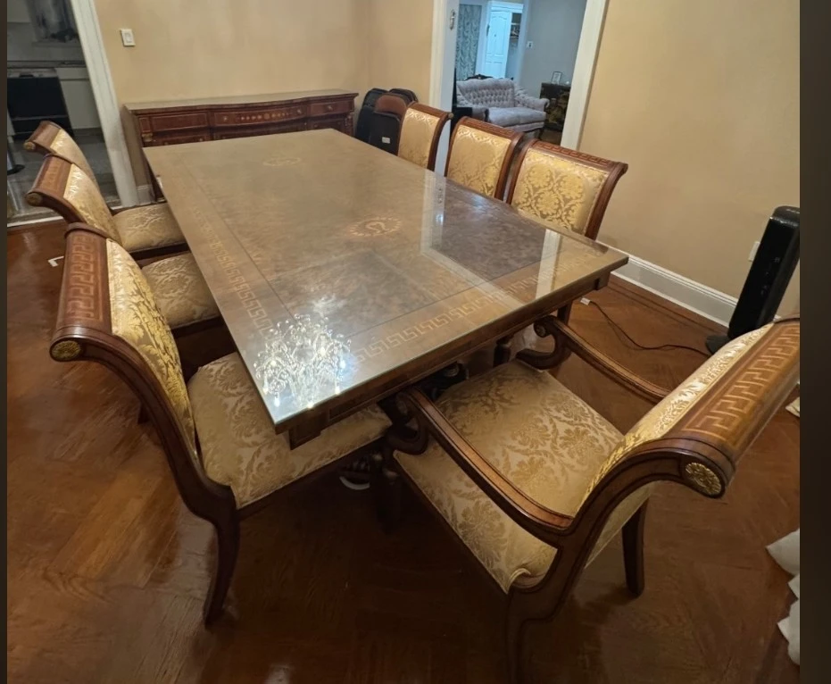 Versace Dining Table and Chair Set