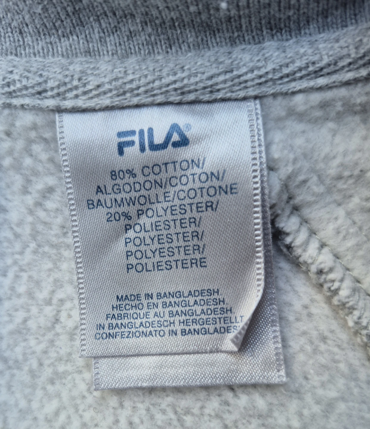 FILA Gray Quarter-Zip Pullover - photo 5