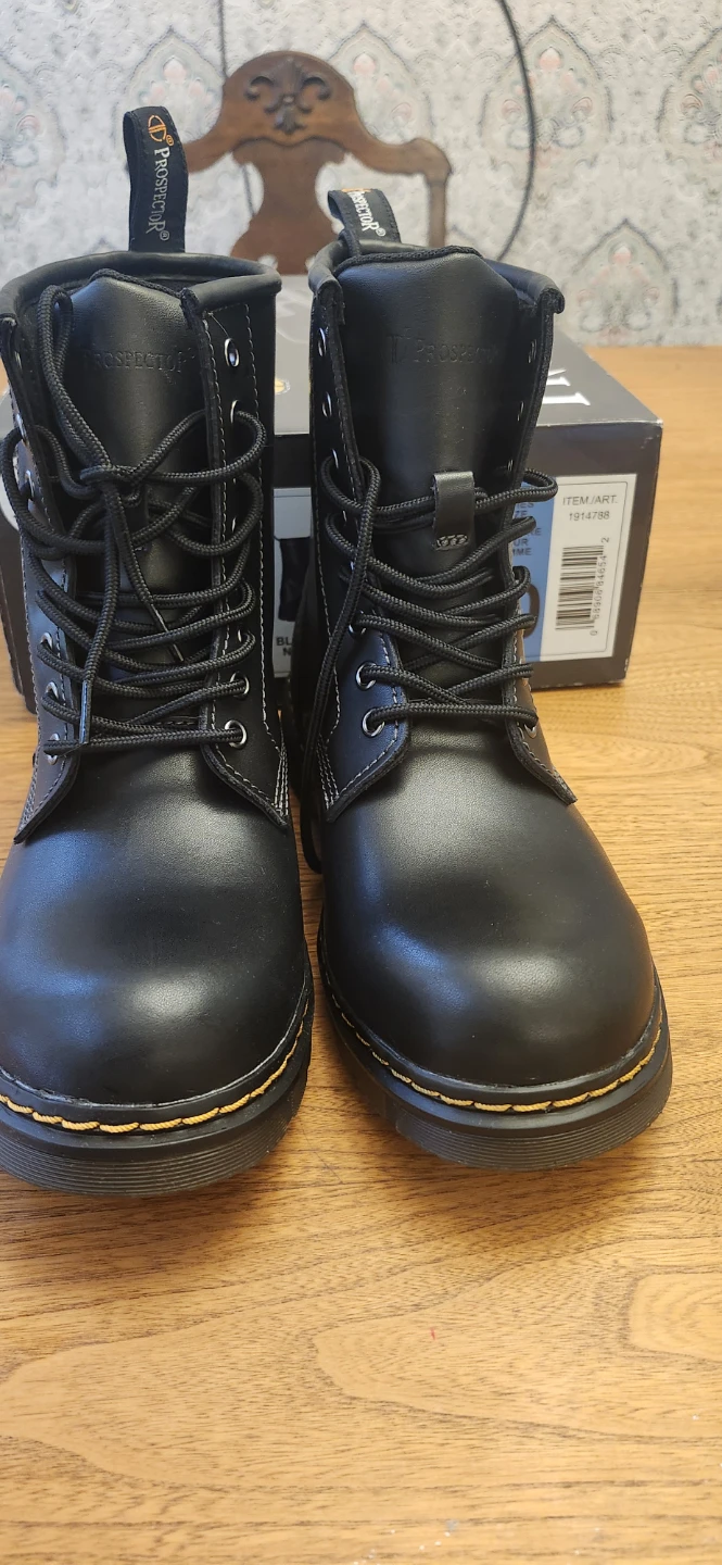 Prospector Black Boots - Men's 8 / Women's 10 - photo 3