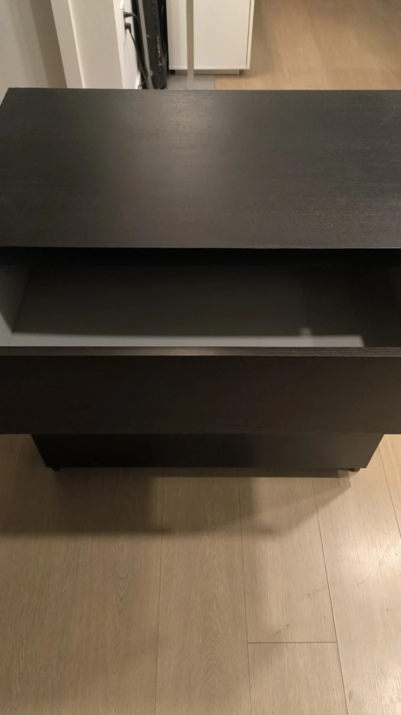 Ikea 3-Drawer Dark Brown Dresser - photo 3