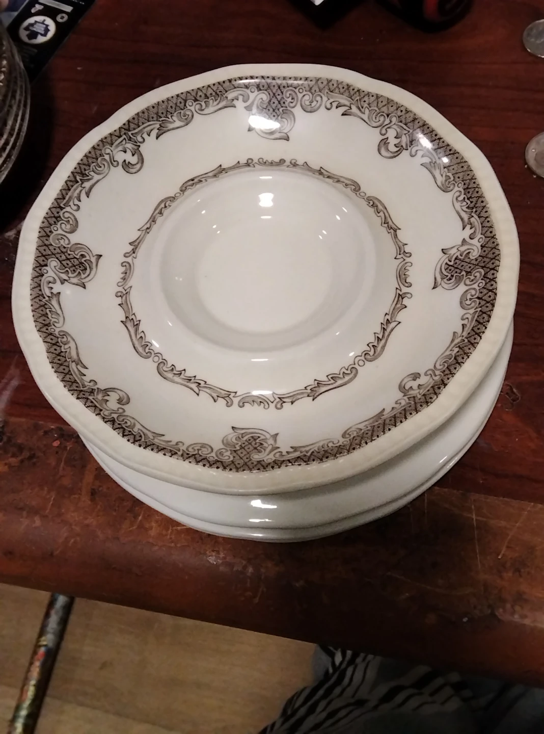 4 Kensington Ironstone Saucers - Shakespeares Sonnets
