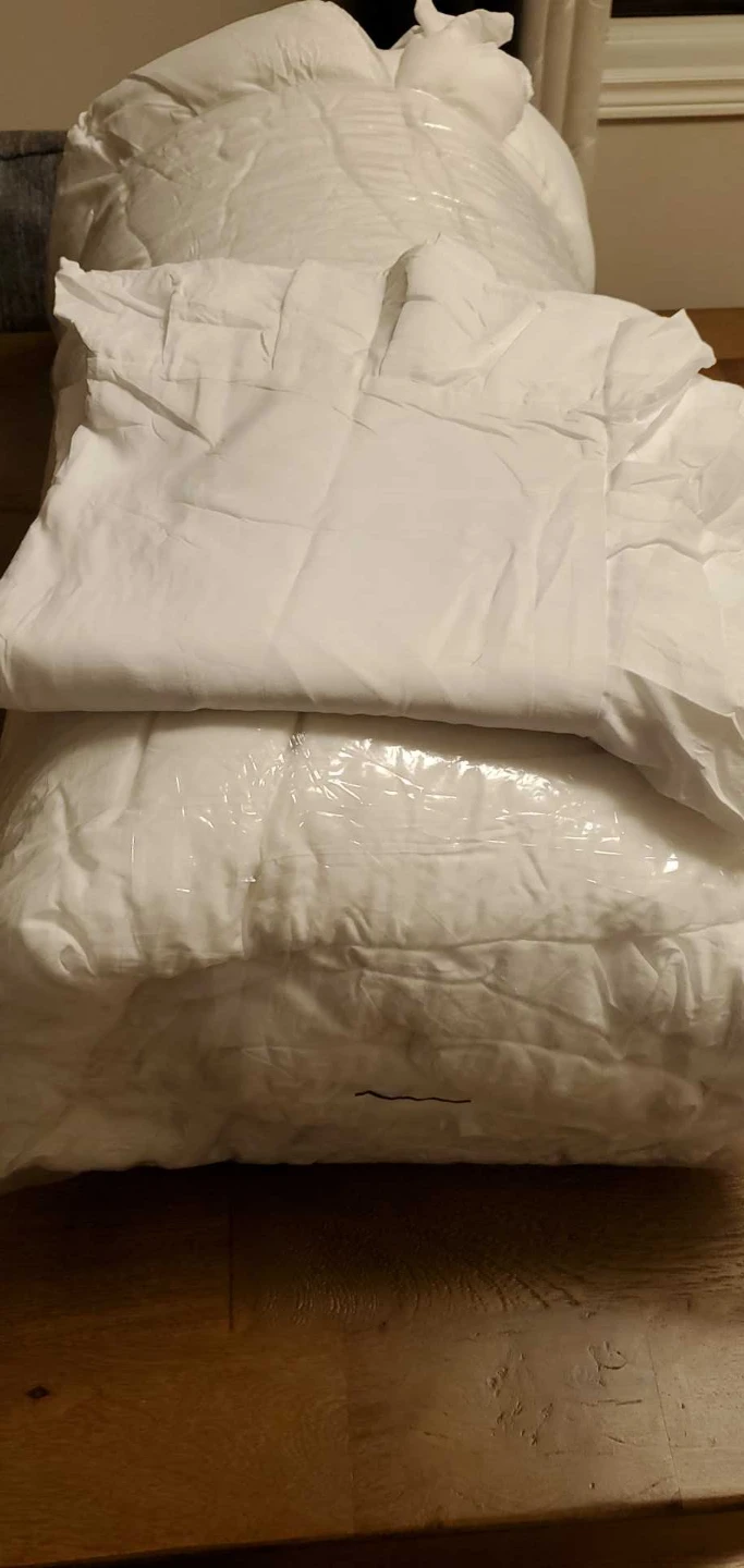 New King White Ruffled Bedding Comforter Set - photo 2
