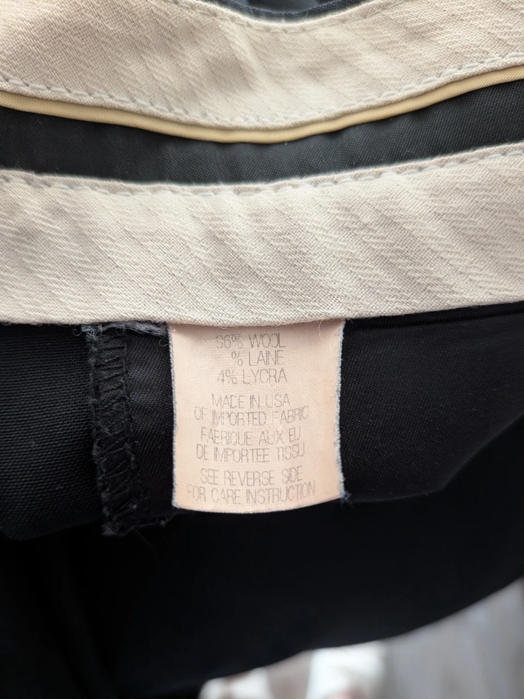 Theory Black Wool Trousers Size 4 - photo 3