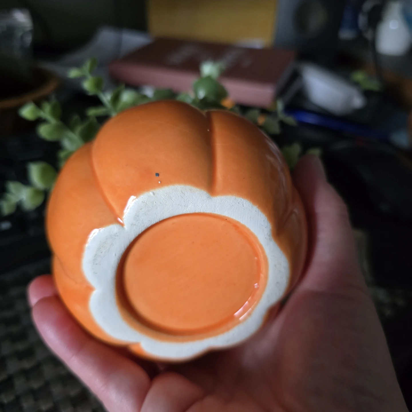 Ceramic Pumpkin Succulent Decor - photo 2