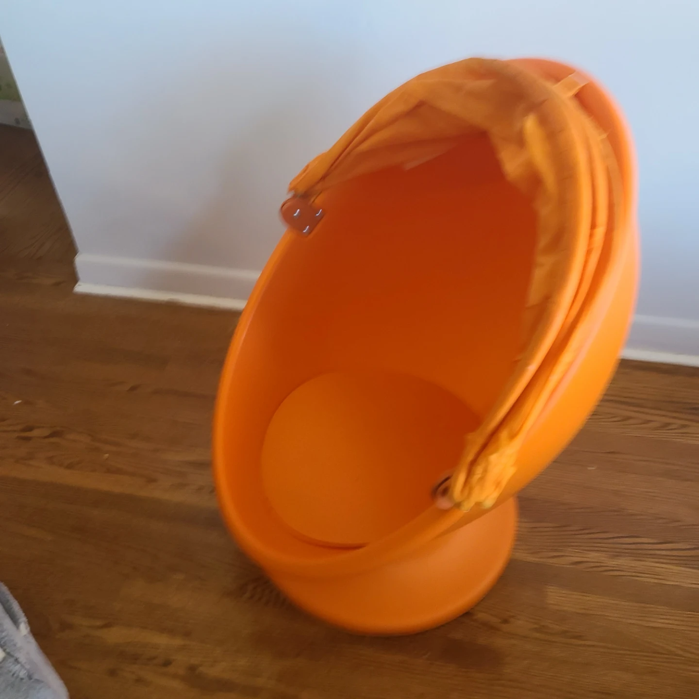 Orange Ikea PS Lomsk Swivel Chair