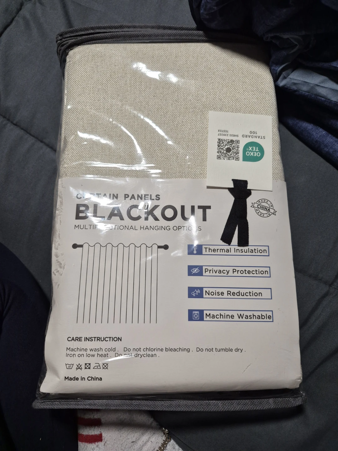 Cream Blackout Curtain Panels
