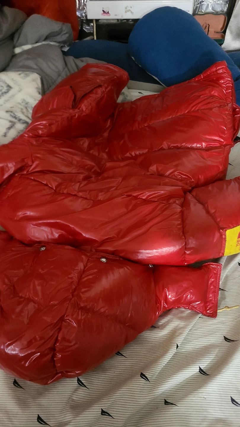 The North Face Red Puffer Jacket Unisex  male or female