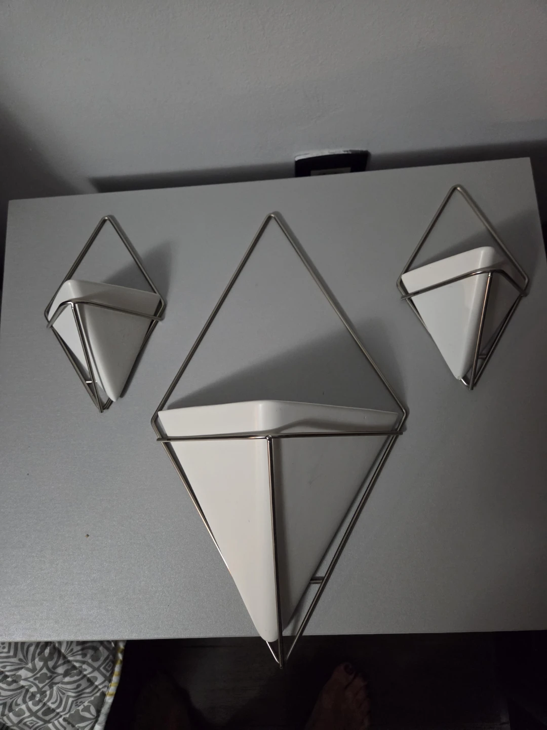 Set of 3 Geometric Wall Planters