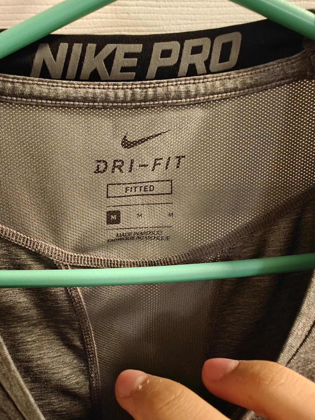 Nike Pro Dri-Fit Fitted T-Shirt Grey - photo 3