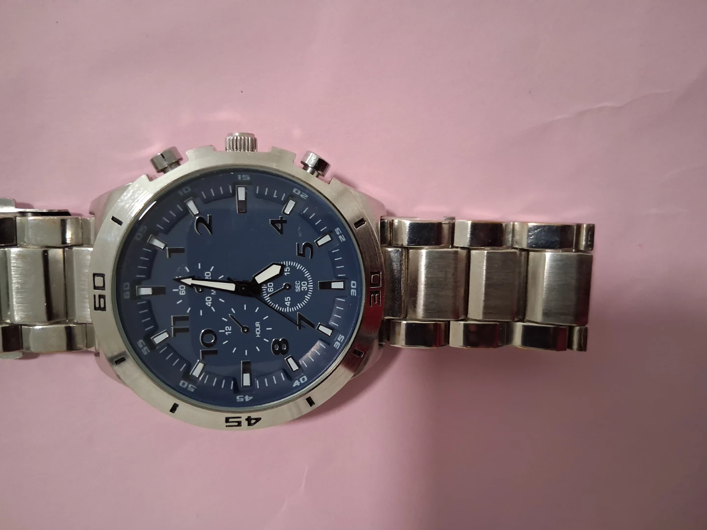 Mens Chronograph Watch with Blue Face - photo 4