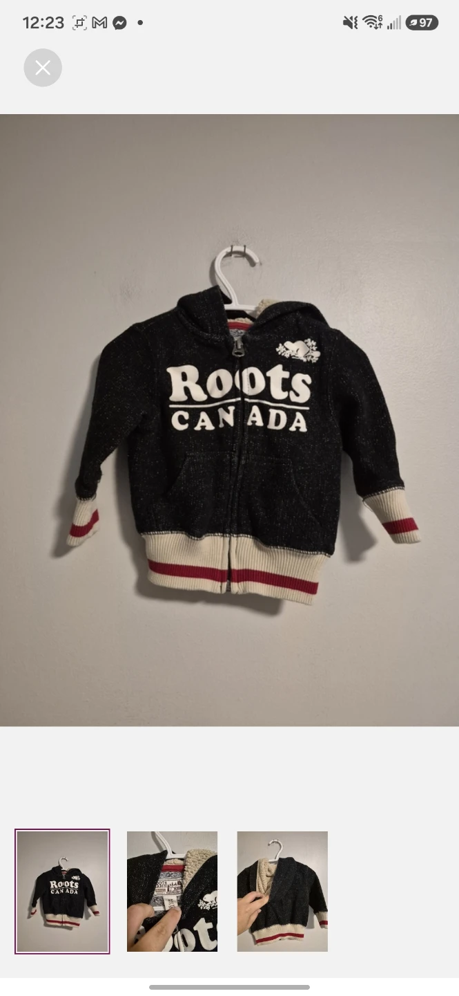 Roots Canada Baby Zip-Up Hoodie