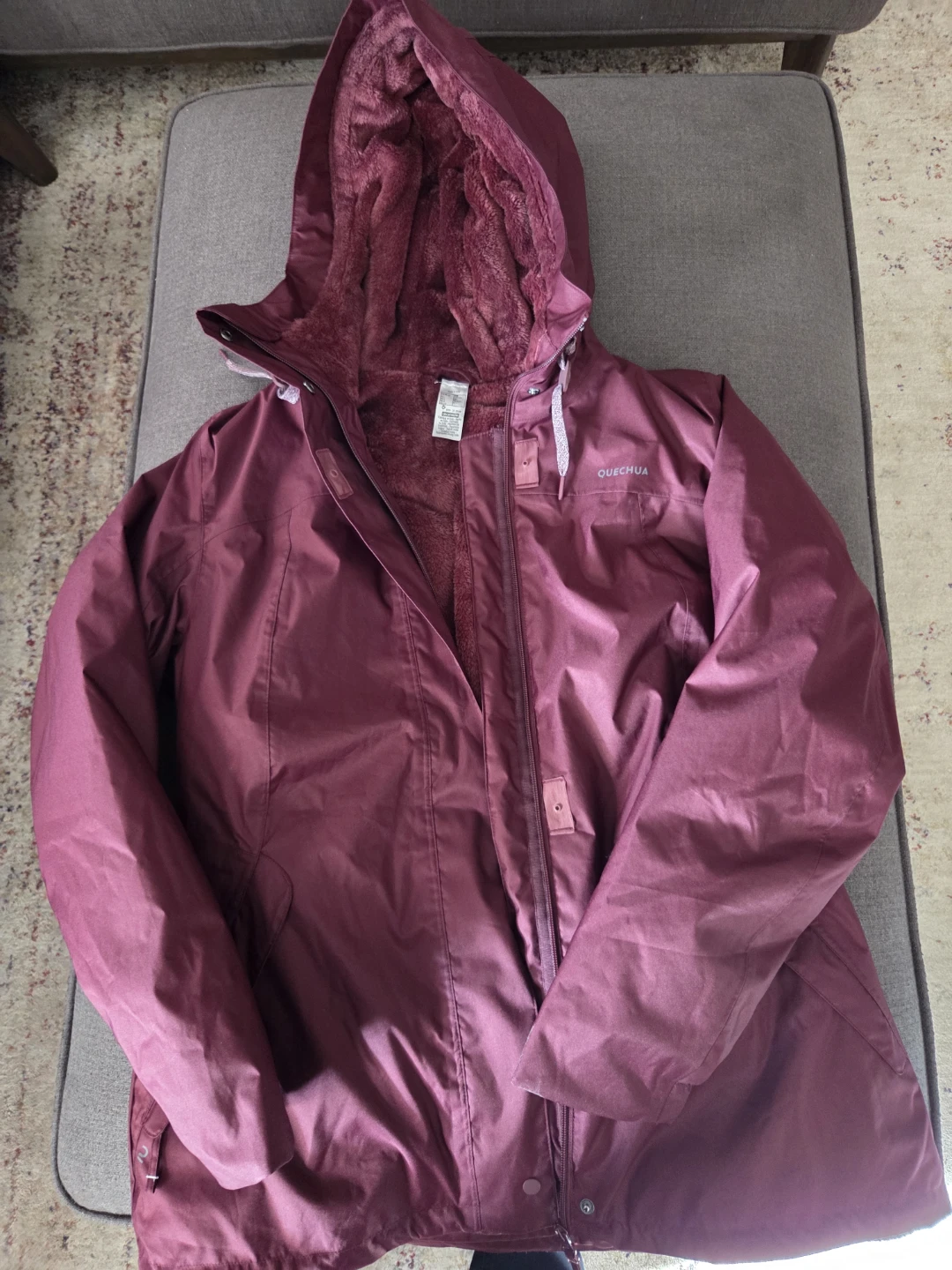 Quechua Burgundy Winter Jacket