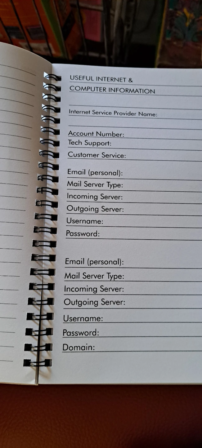 Password and Information Tracker Notebook - photo 2