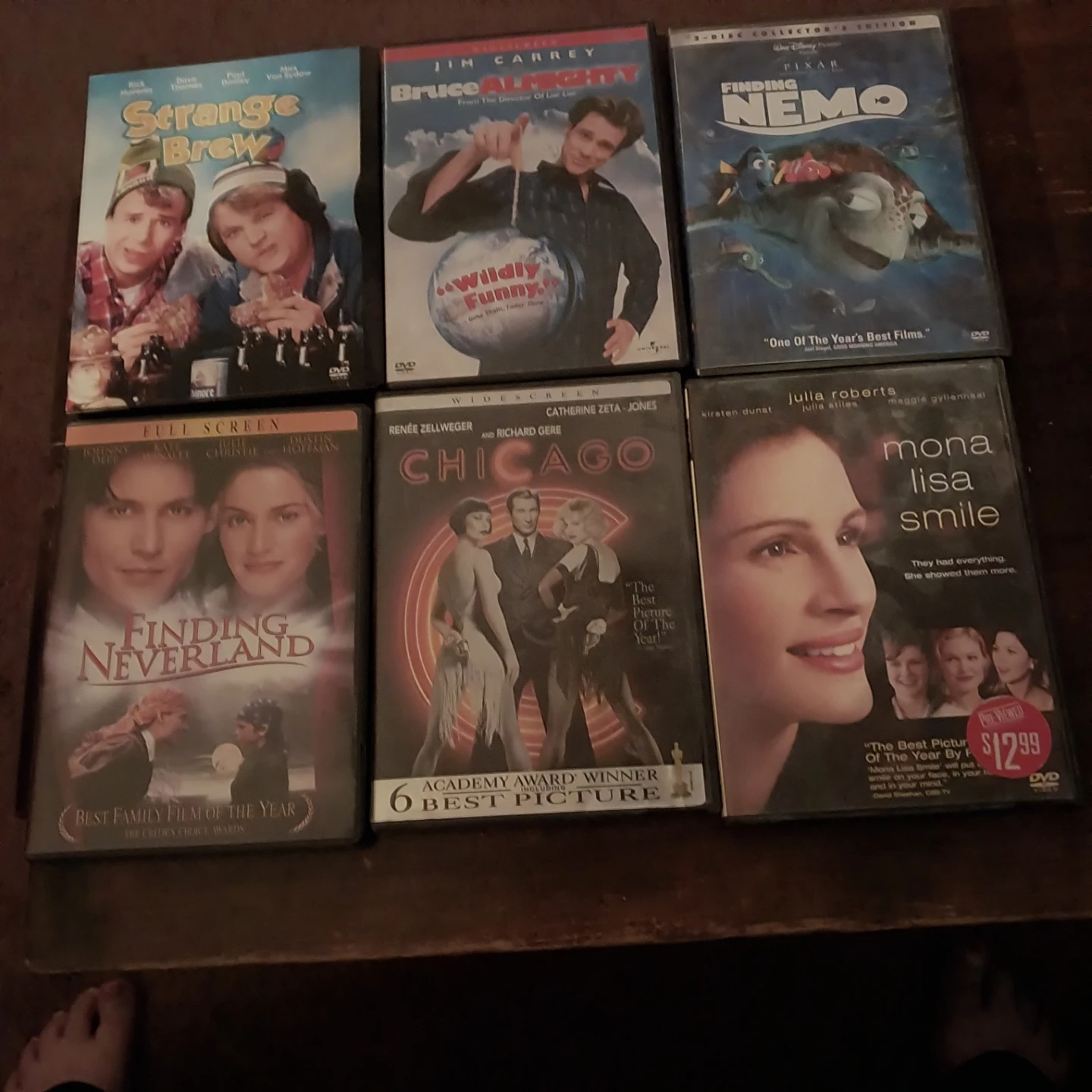Set of 6 Assorted DVD Movies