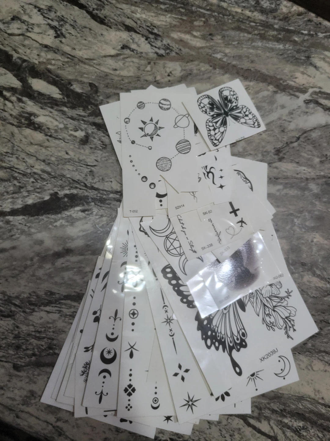 Set of Assorted Temporary Tattoos