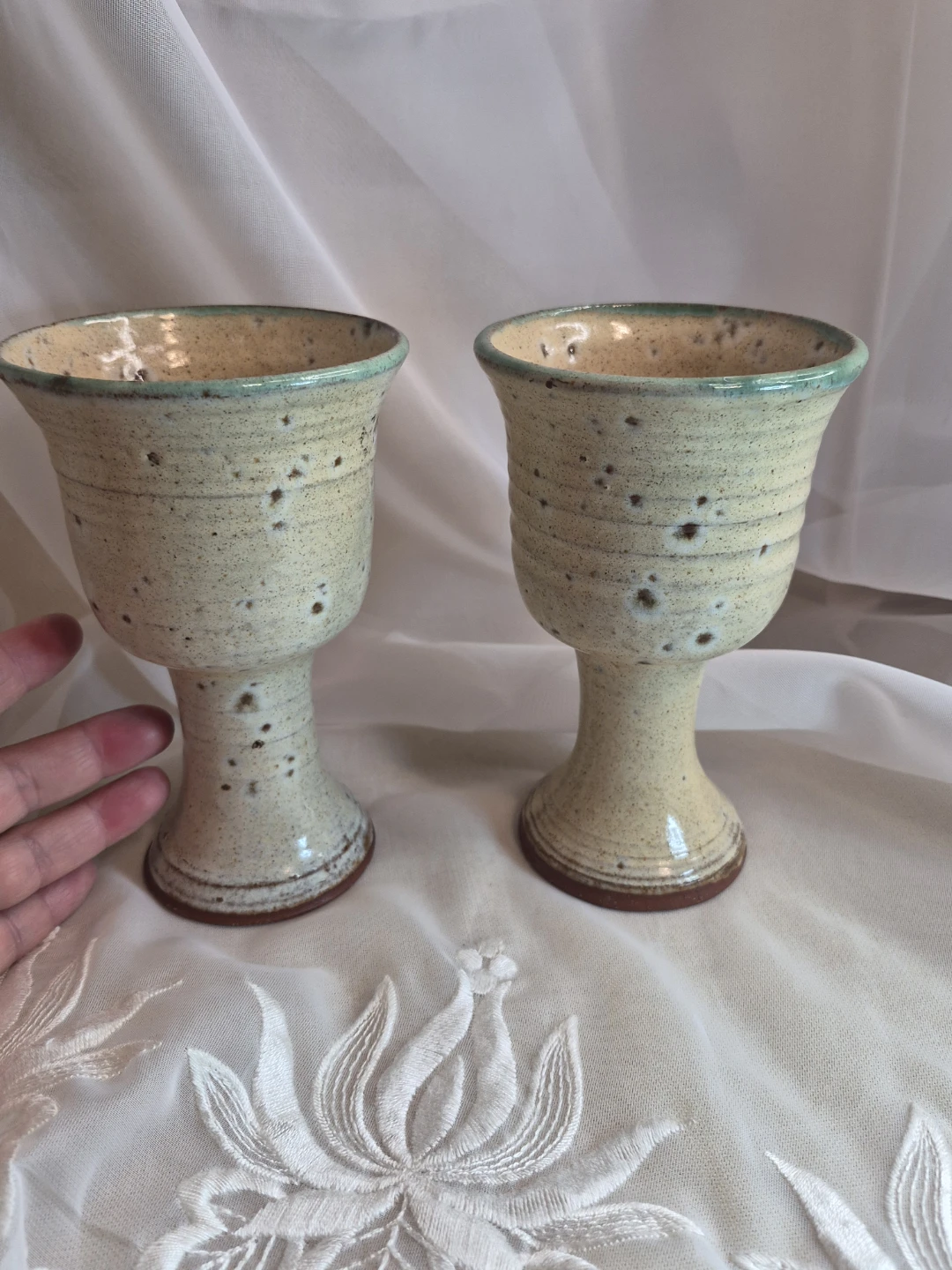 Pair of Beautiful Studio Art Pottery... - photo 2