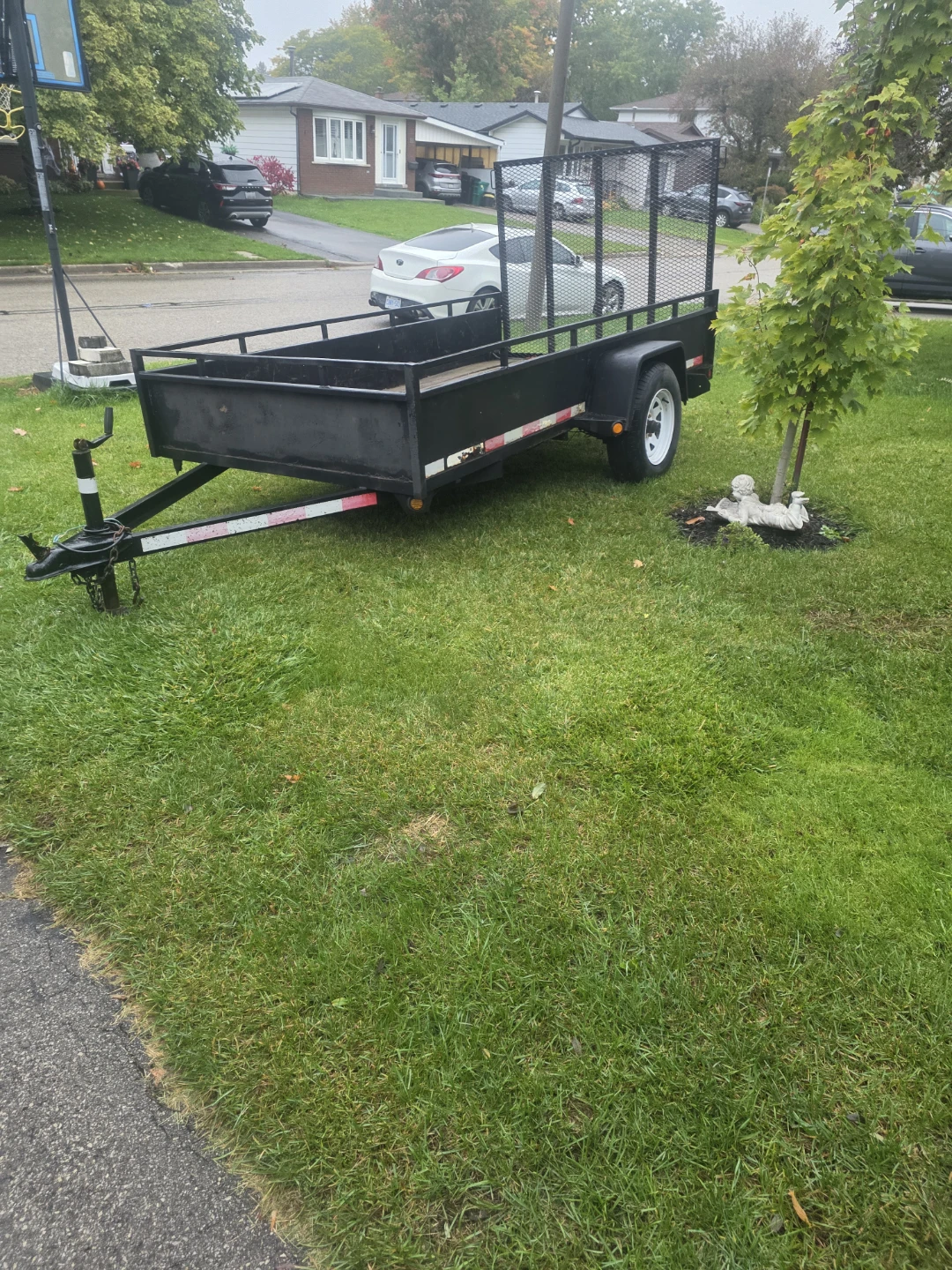 Utility Trailer with Mesh Gate