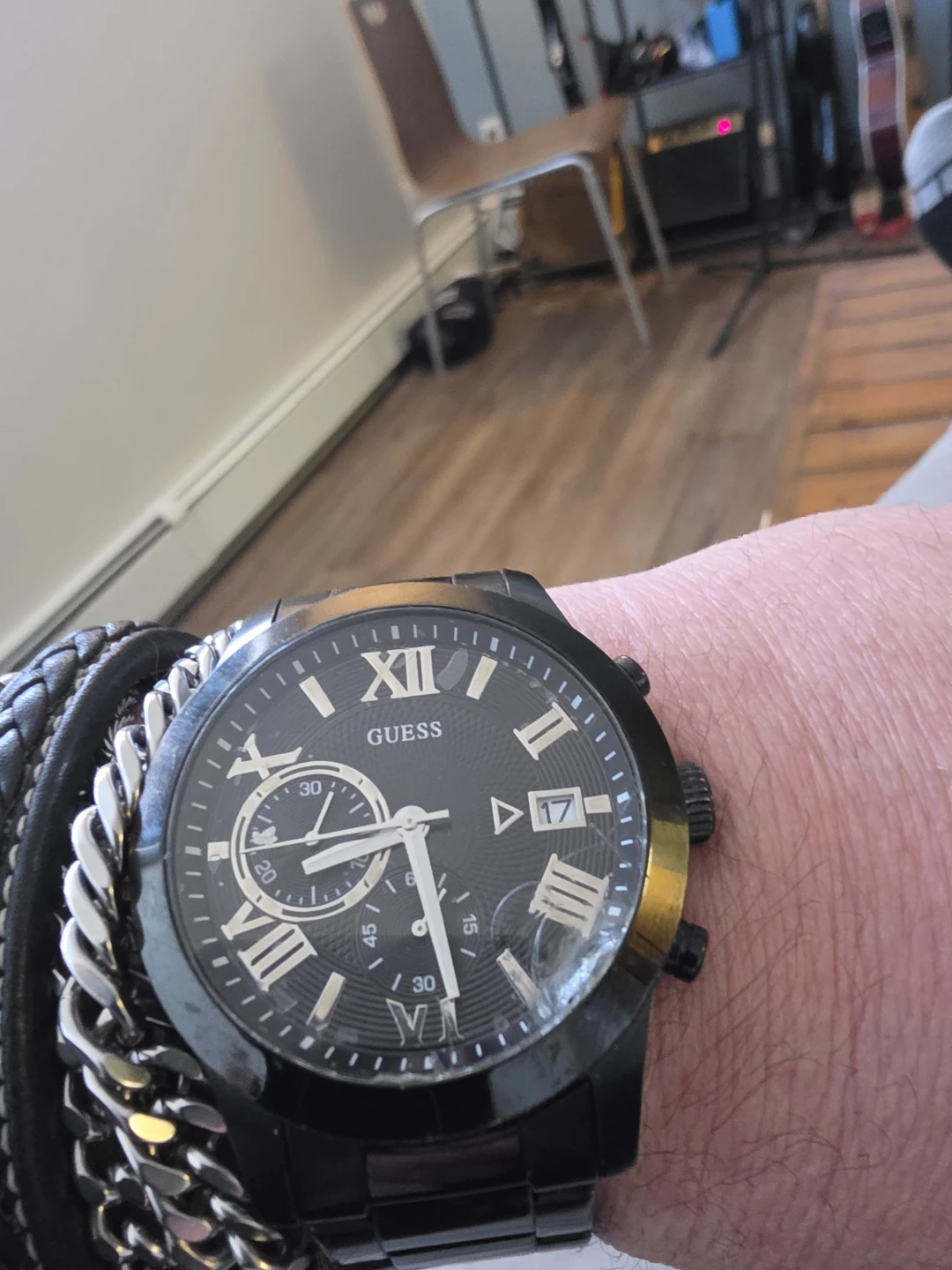 Guess U0668G5 Men's Black Stainless Steel Watch - photo 4