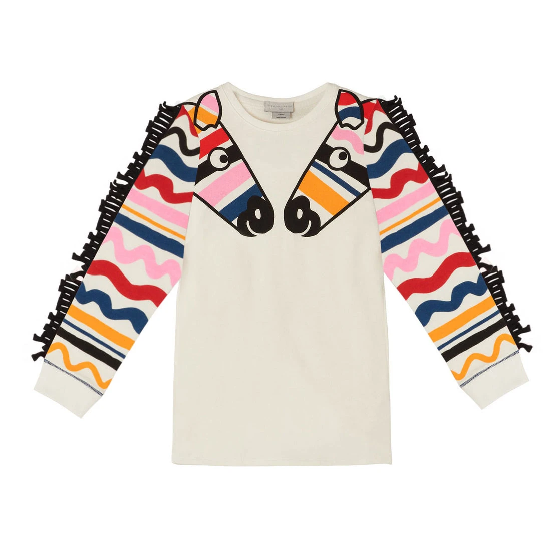Stella McCartney Kids Zebra Long Sleeve Dress - photo 2