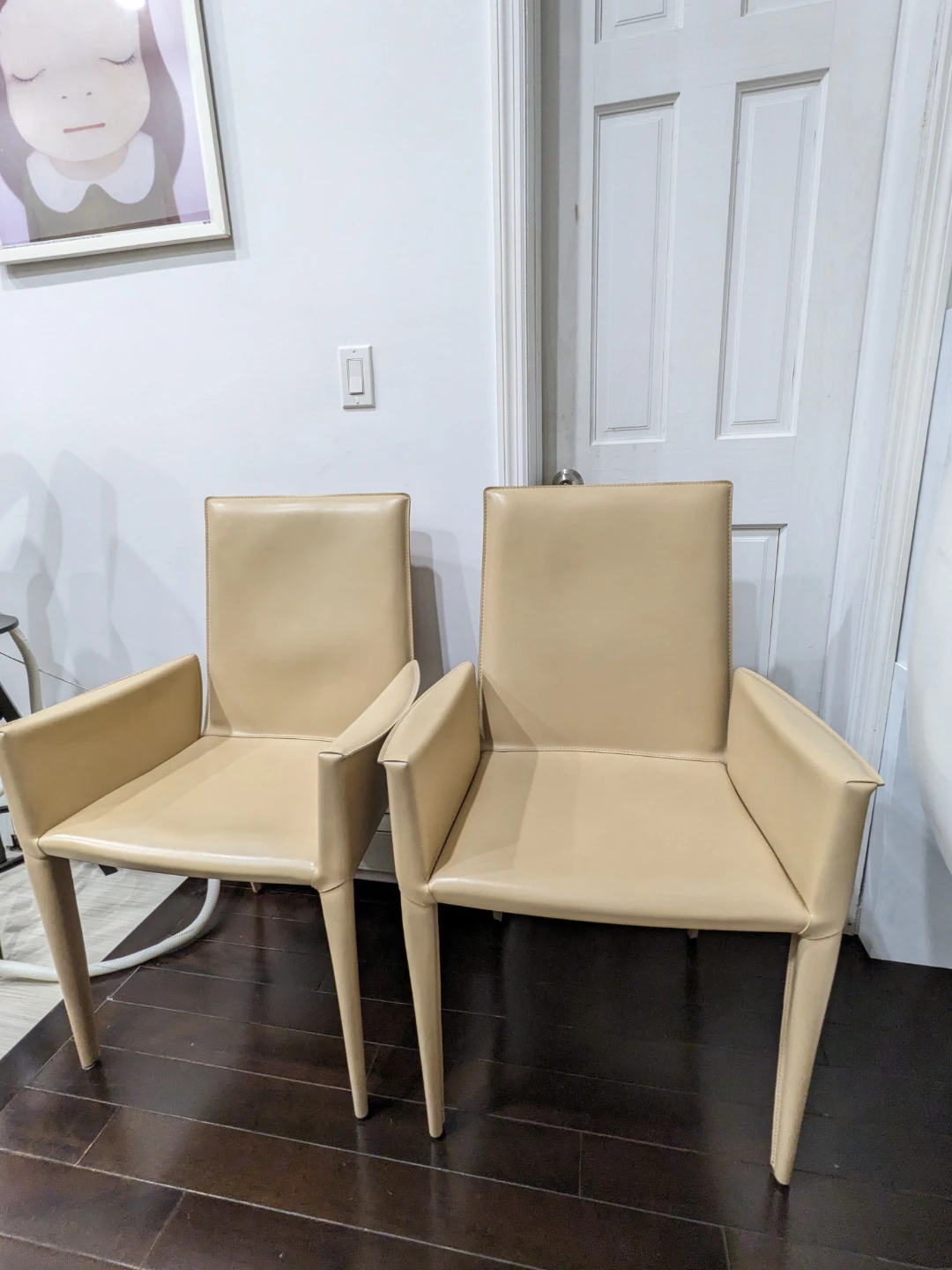 Bottega Arm Chair Set of 2 Beige - photo 2