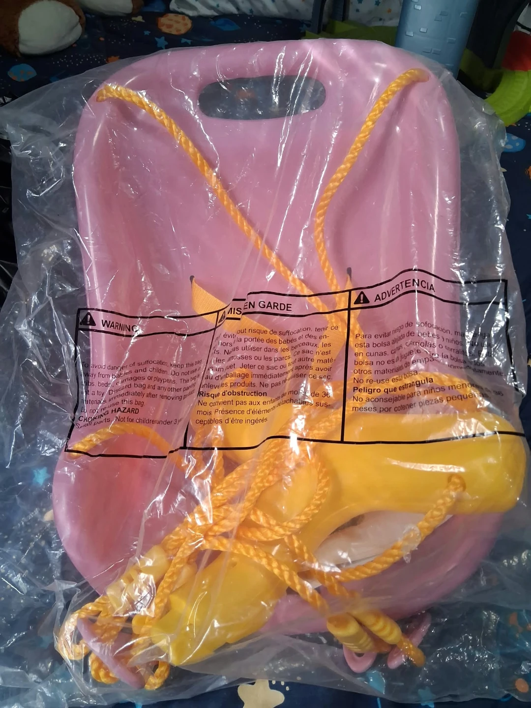Pink Toddler Bucket Swing Seat