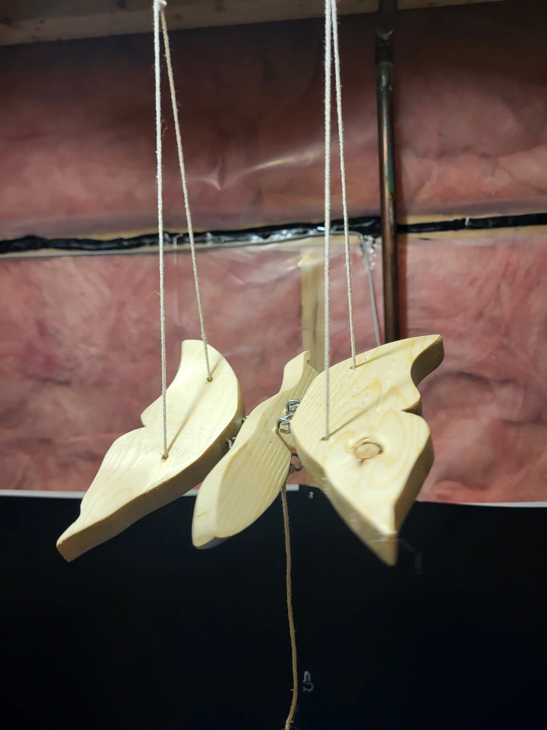 Handcrafted Wooden Butterfly Mobile - photo 2