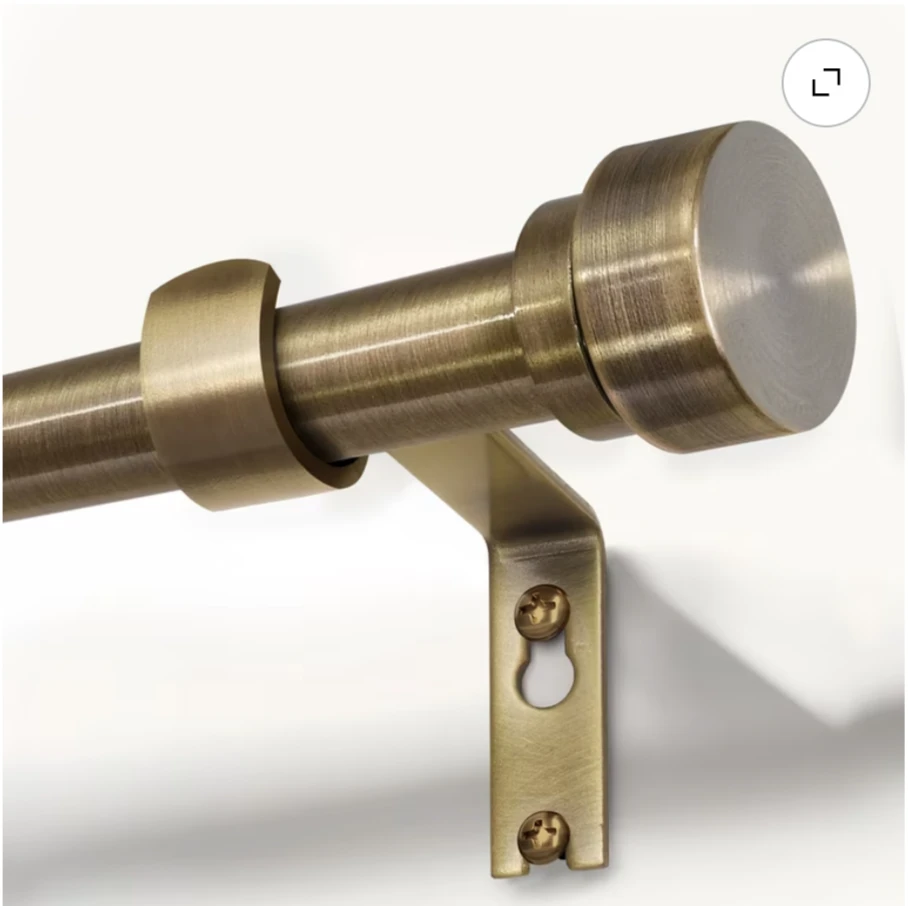 Antique Brass Curtain Rod