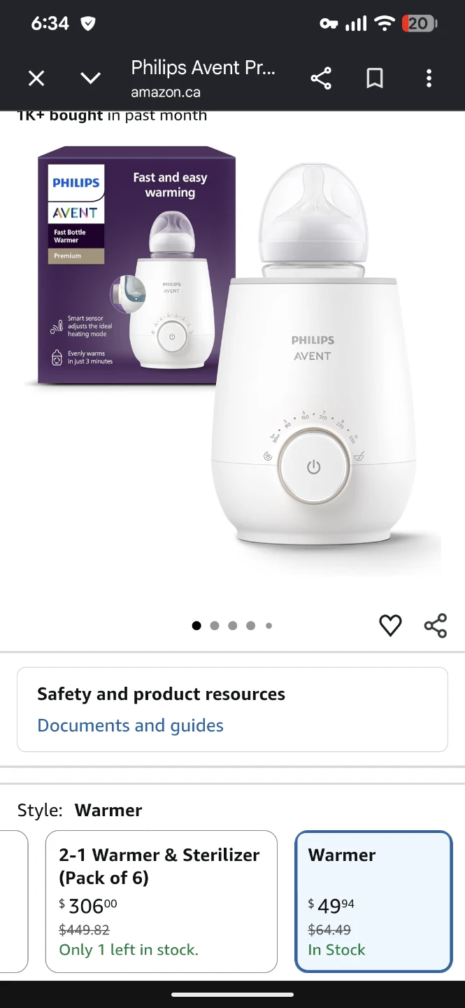 Philips Avent Fast Bottle Warmer - photo 4