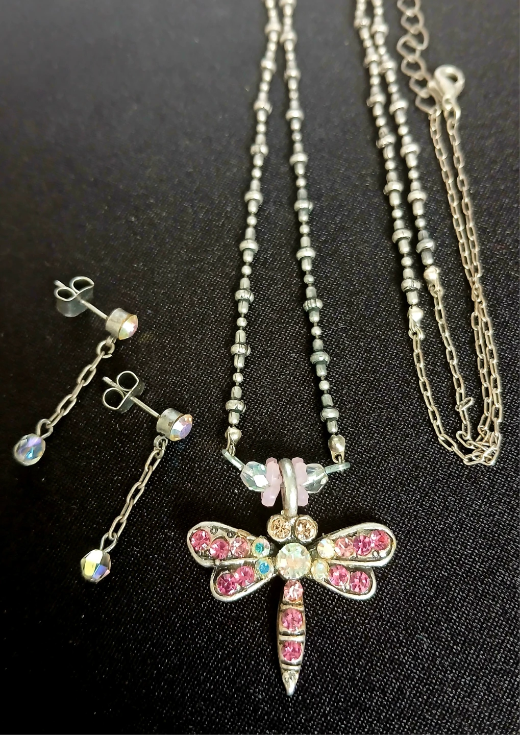 Dragonfly Necklace and Earring Set - photo 2