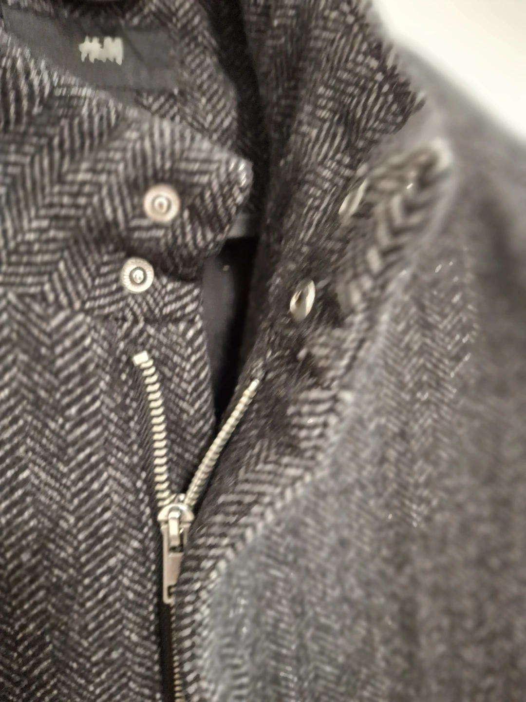 H&M Men's Herringbone Jacket Size 40R - photo 4