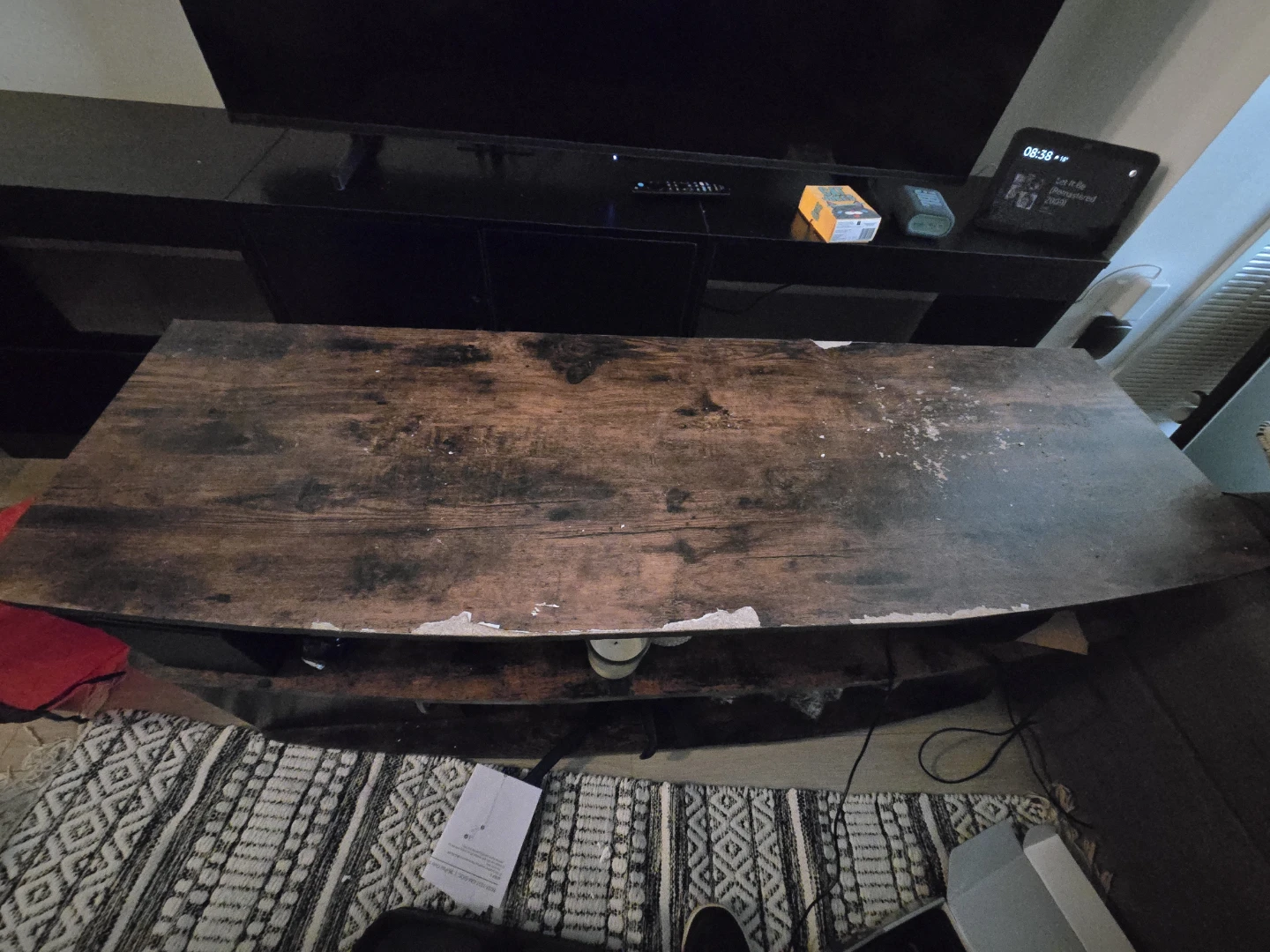 Rustic Wood Media Console - photo 2