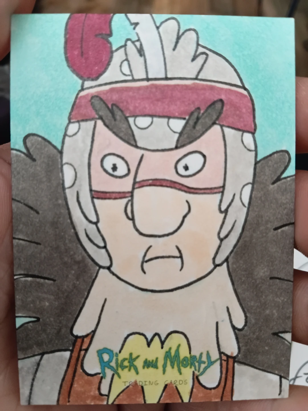 Rick and Morty Hand-Drawn Sketch Card by Eric White