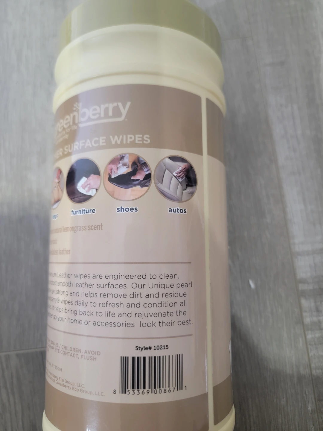 Greenberry Leather Surface Wipes 100 Count - photo 2