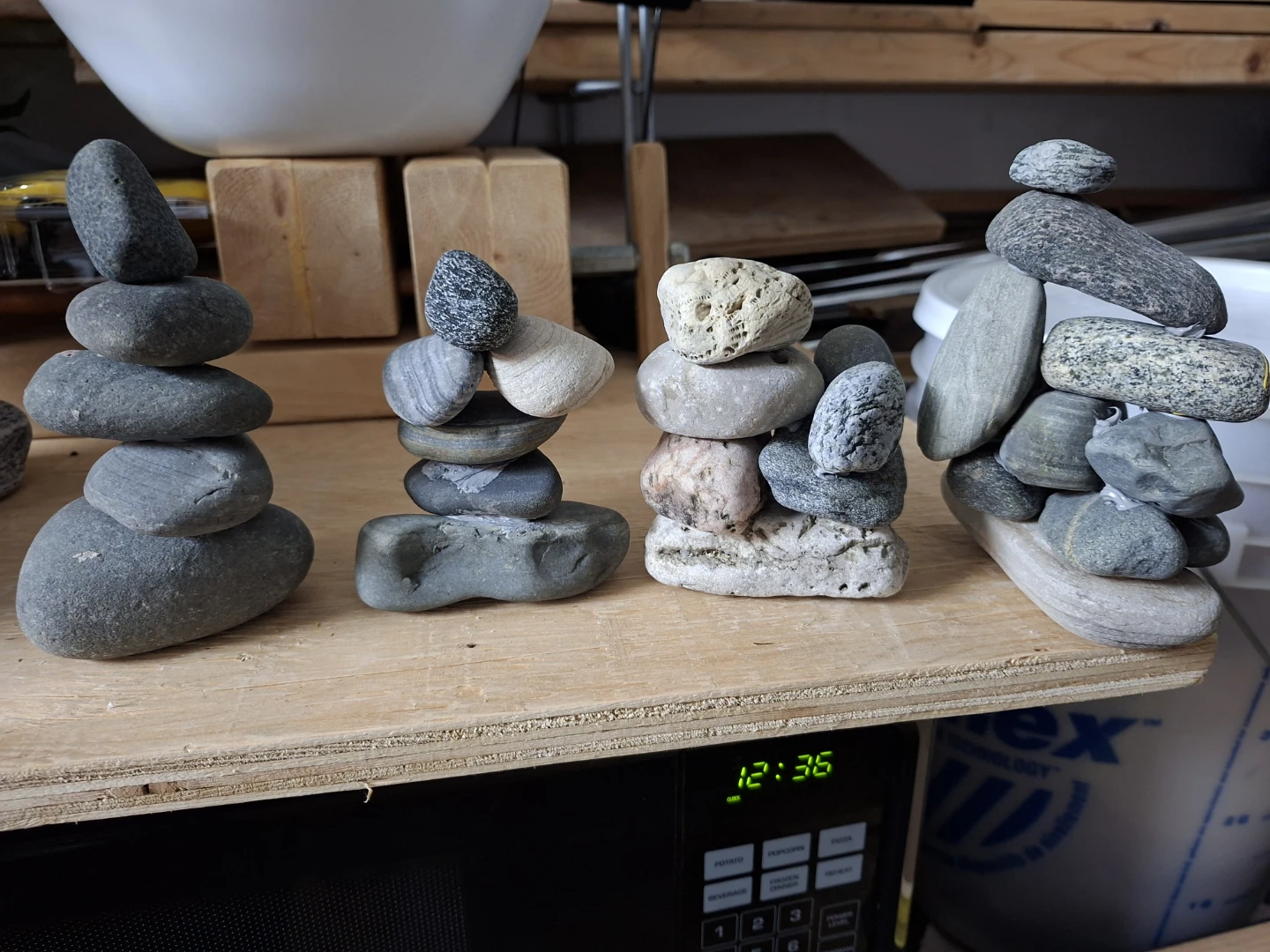 Natural River Stone Stacks