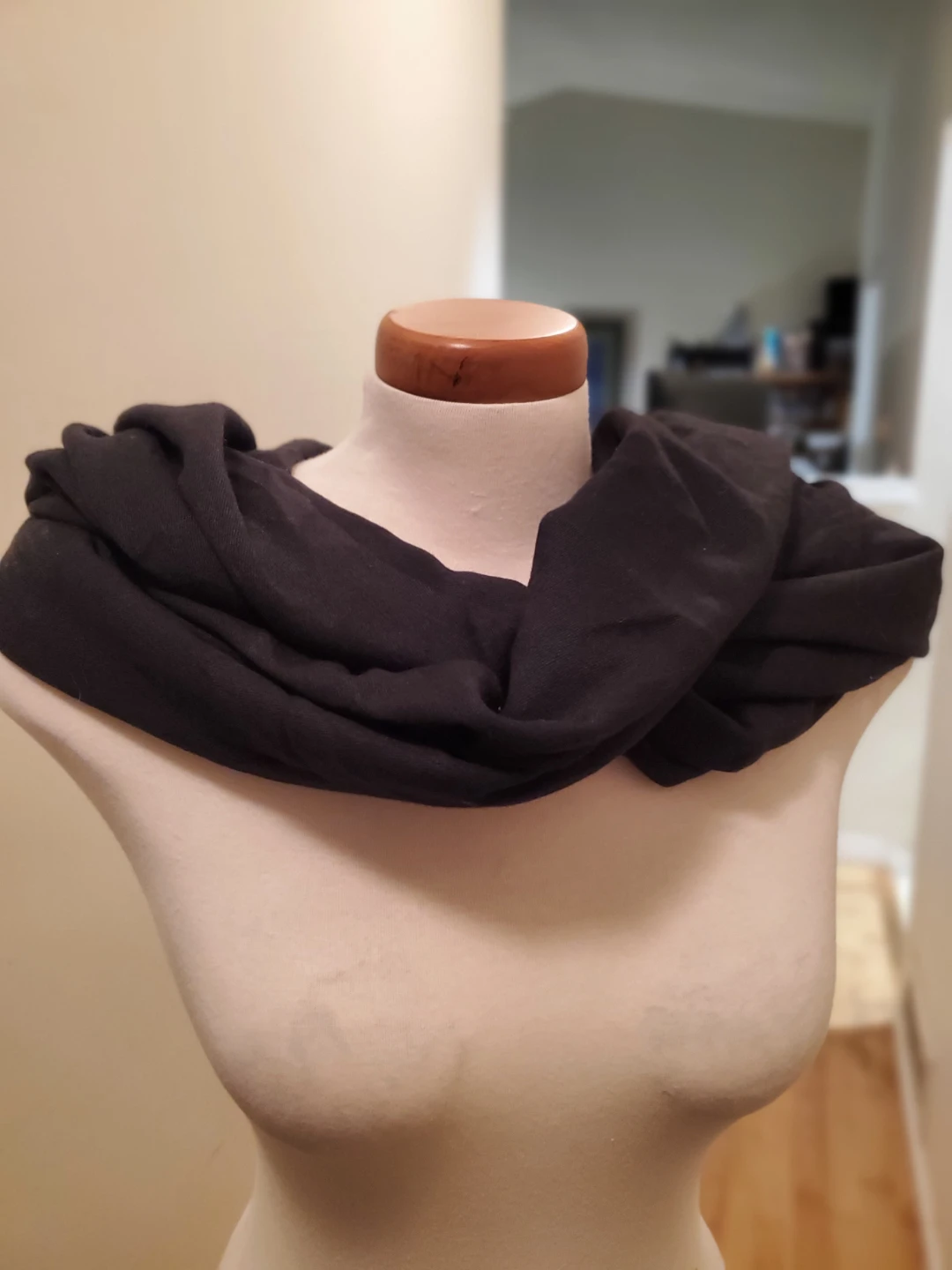 Black Pashmina Scarf Wrap - photo 4