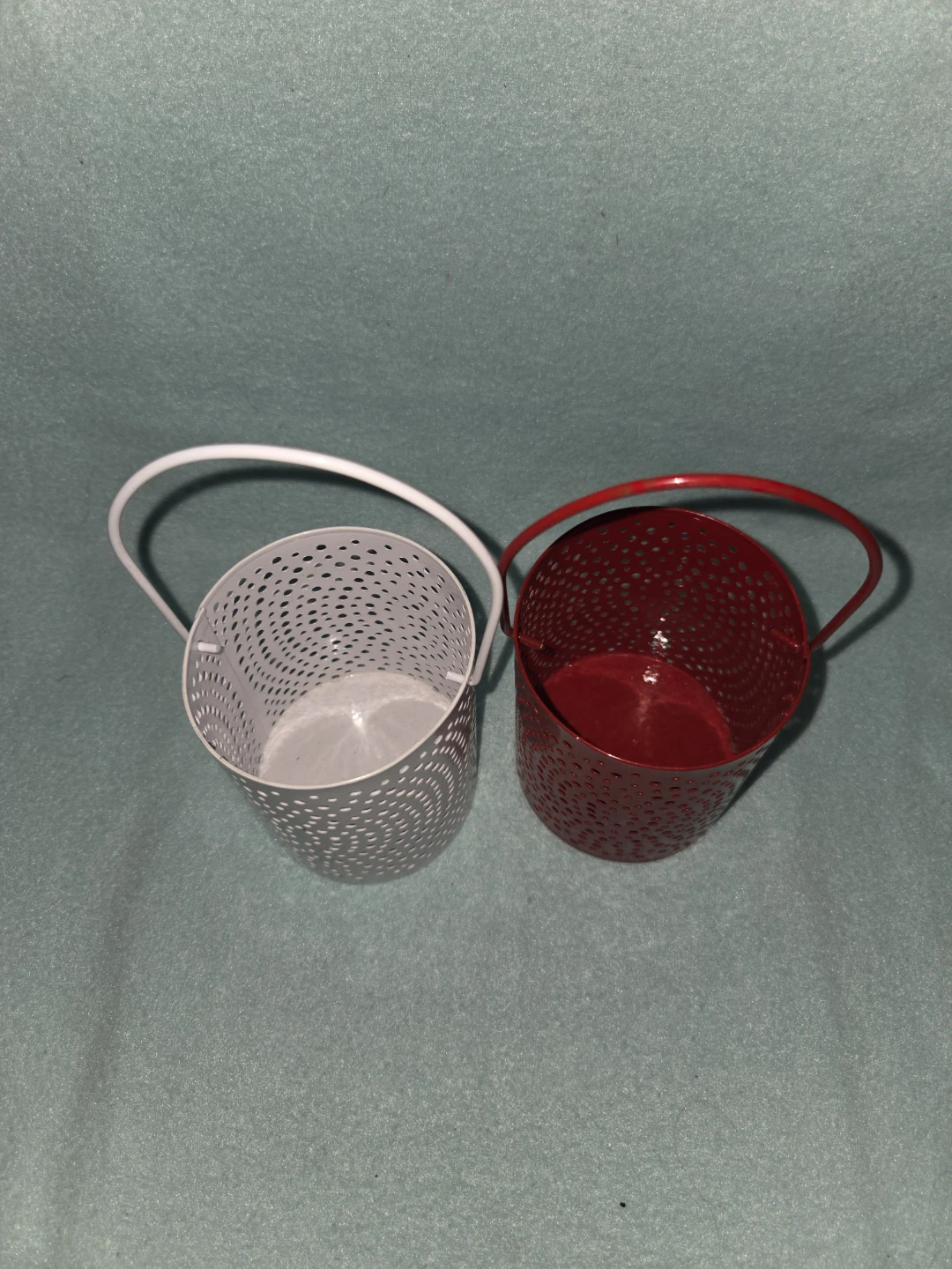 Set of Two Metal Perforated Lanterns - photo 4