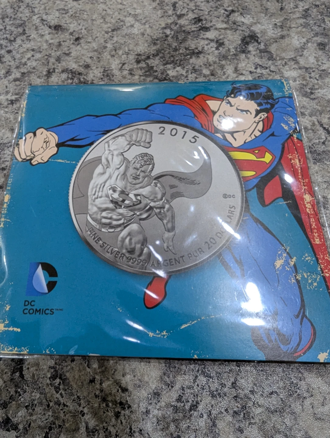 2015 Royal Canadian Mint Superman Fine Silver Coin