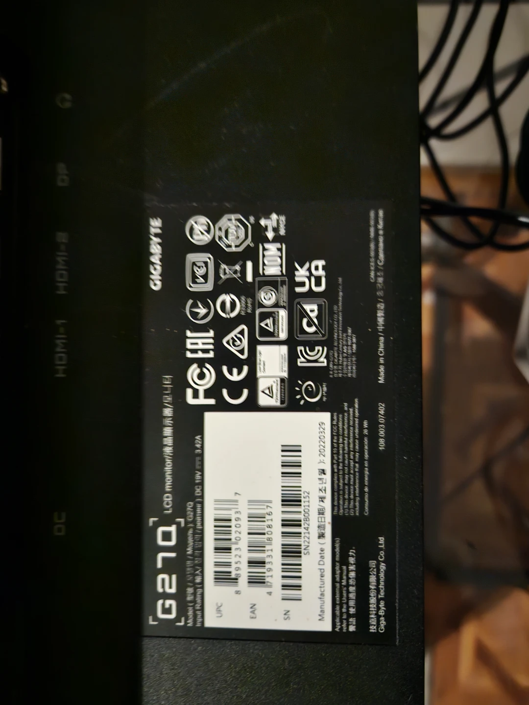 Gigabyte G27Q Gaming Monitor - photo 3