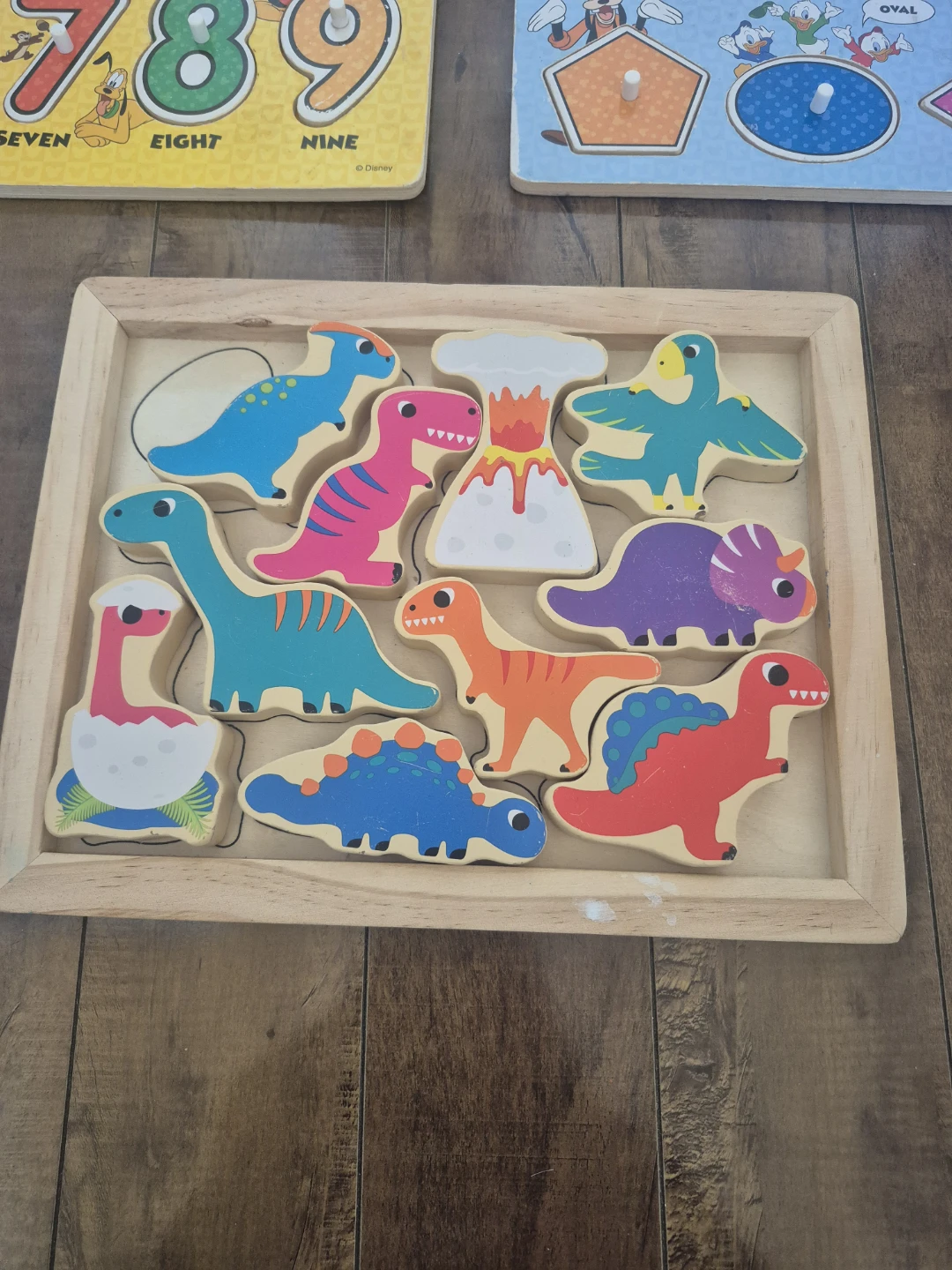 Set of 3 Disney wooden peg puzzles - photo 3