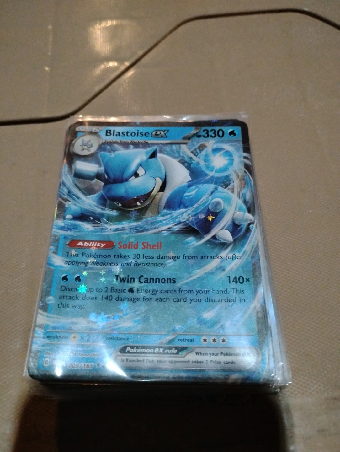 Blastoise ex 009/165 Pokemon Card