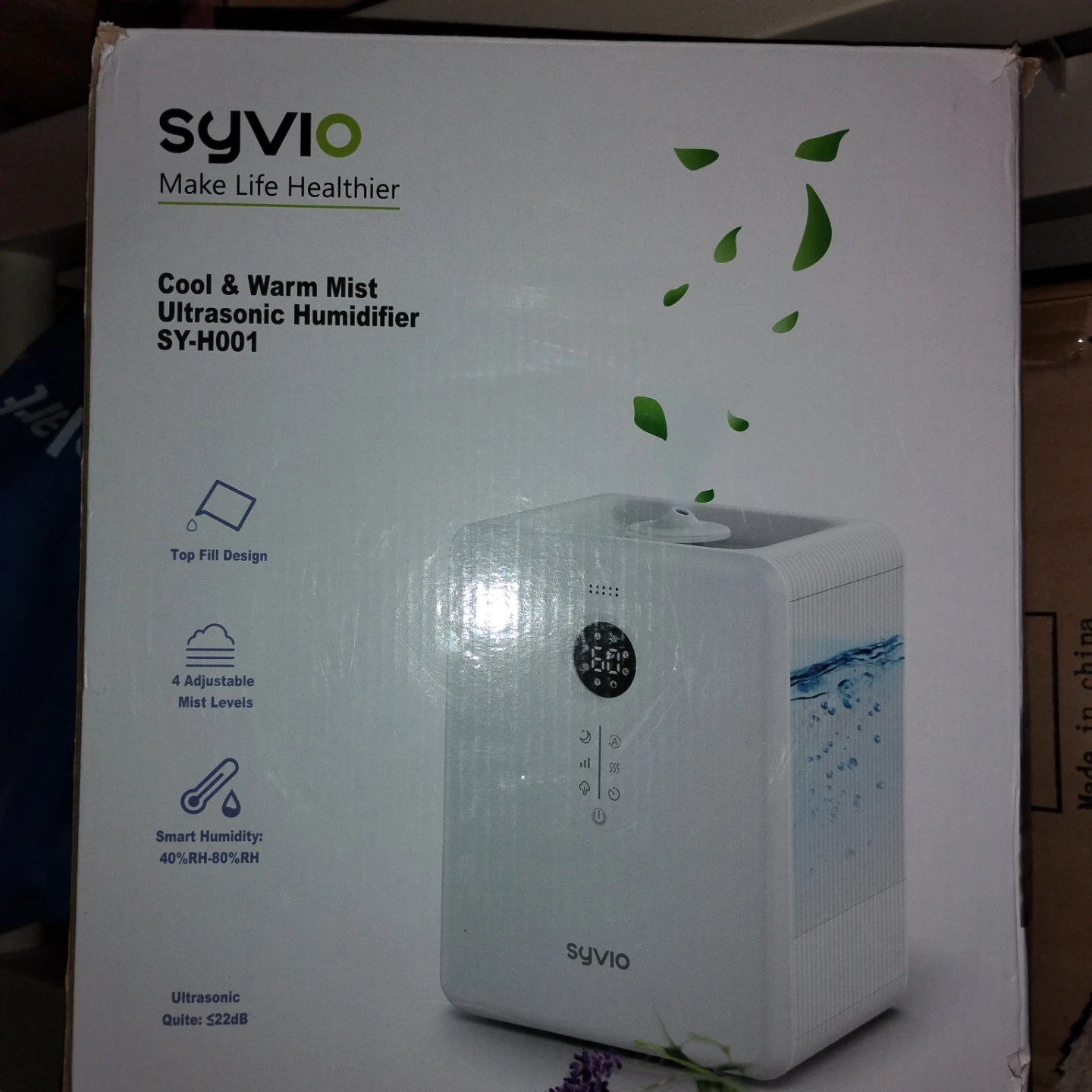 Syvio Cool & Warm Mist Ultrasonic Humidifier SY-H001