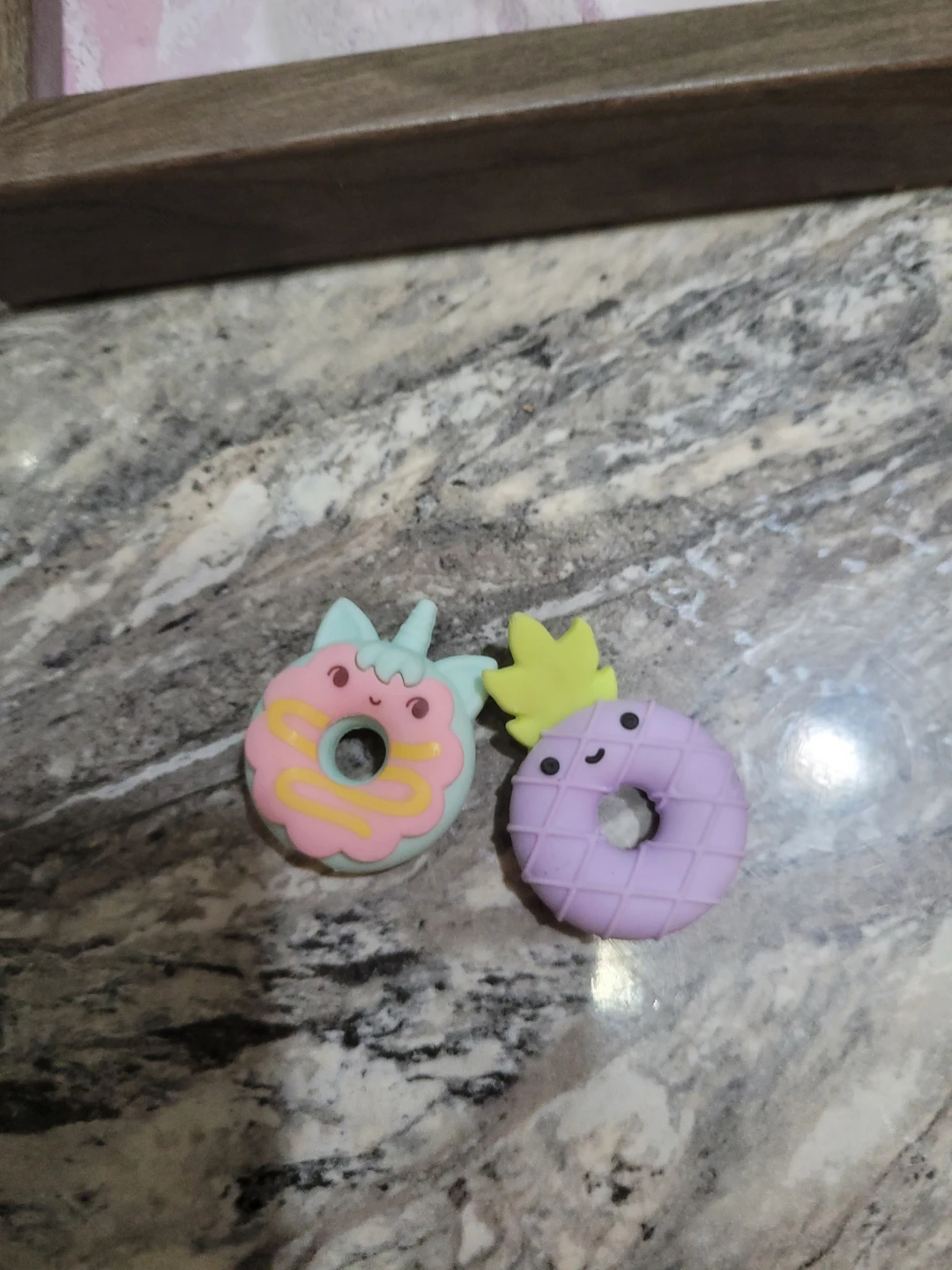 Two Character Donut Erasers